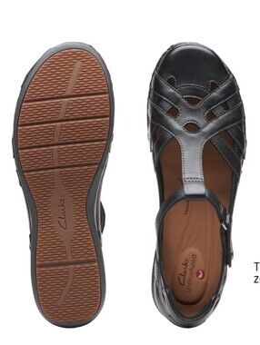 Clarks Appley Way Flat - Black - 9